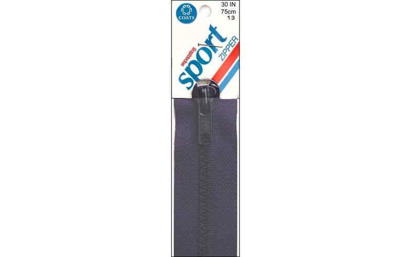 معاطف خيط وسحابات F4330-013 سحاب فصل رياضي 30 بوصة كحلي